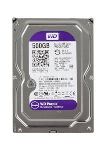 Ổ cứng HDD 3.5 inch Western Digital Purple 500GB - 64MB cache - 5400 rpm - Sata 6Gb/s - WD05PURX