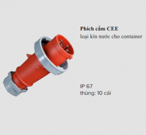 Phích cắm công nghiệp loại kín nước Mennekes CEE 32A-400V-3+E-3H-2175B