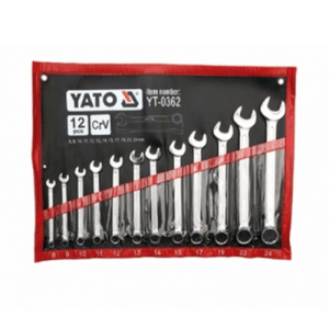 Bộ cờ lê vòng miệng hệ mét 12 chi tiết 8-24mm YATO YT-0362