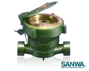 Đồng hồ đo lưu lượng nước Sanwa  lắp ren DN20