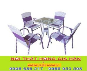 Bộ bàn ghế cafe sân vườn HGH 346