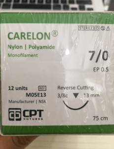 Chỉ phẫu thuật Carelon CPT NYLON 7/0