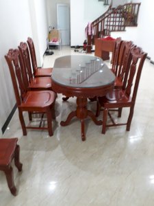 Bộ bàn ghế phòng ăn gỗ hương đá - Đồ gỗ Đỗ Mạnh