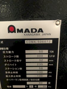 Máy đột dập CNC Amada Comma 506072