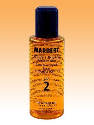 Carotene Dry Oil Spray Body & Hair SPF 2 - Dung dịch chống nắng dạng xịt có chất Spf 2 