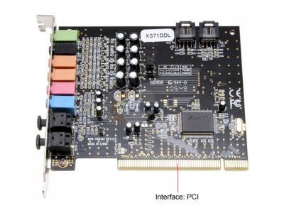  DIAMOND XtremeSound XS71DDL 7.1 Channels 24-bit 96KHz PCI Interface Sound Card - Retail
