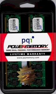 PQI - DDR2 - 2GB (2x1GB) - bus 667MHz - PC2 5400 kit