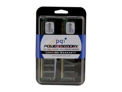 PQI Power Series - DDRam - 2GB (2x1GB) - bus 333MHz - PC 2700 kit
