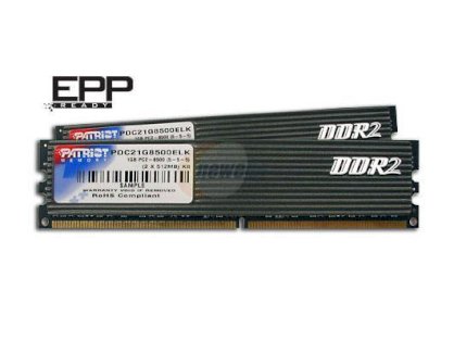 Patriot eXtreme Performance - DDR2 - 1GB (2x512MB) - bus 1066MHz - PC2 8500 kit