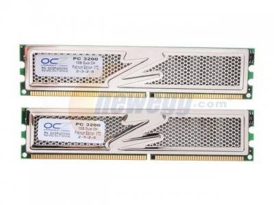 OCZ - DDR2 - 2GB (2x1GB) - bus 400MHz - PC2 3200 kit