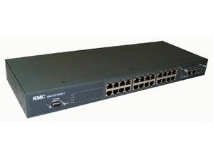 SMC EZ1026GT - 24 Port 10/100Mbps + 2 Port  Gigabit Switch