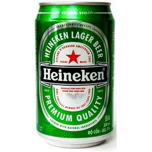 Bia lon Heineken 