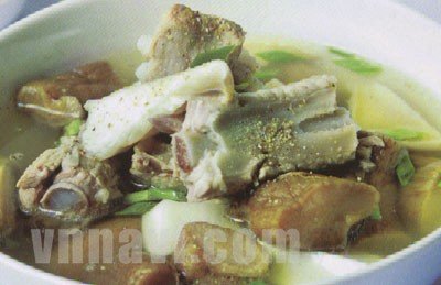 Canh Sườn Củ Cải Mặn