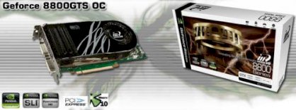 Inno3D GeForce 8800GTS Overclock (Geforce 8800 GTS, 320MB, 320-bit, GDDR3, PCI-Express x 16)