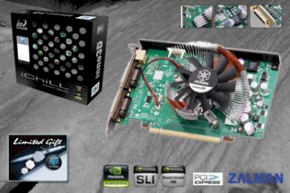 Inno3D Geforce 8600GT VF-700 I-Chill Zalman (Geforce 8600GT, 256MB, 128-bit, GDDR3, PCI-Express x 16) 