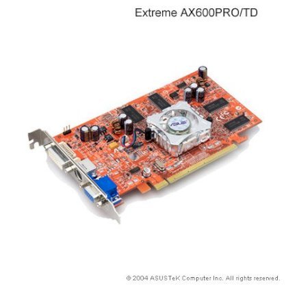 ASUS Extreme AX600PRO/TD/128M (ATI Radeon X600 PRO, 128MB, GDDR, 128-bit, PCI Express x16)