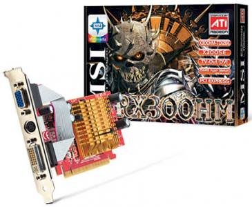 MSI RX300HM-TD128E (ATI Radeon X300 Series, 128MB, 64-bit GDDR, PCI Express x16)  