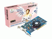 GIGABYTE GV-N55256D (NVIDIA GeForce FX 5500, 256MB, 128-bit, GDDR, AGP 4X/8X)