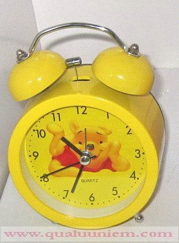 Đồng hồ để bàn (màu vàng)
