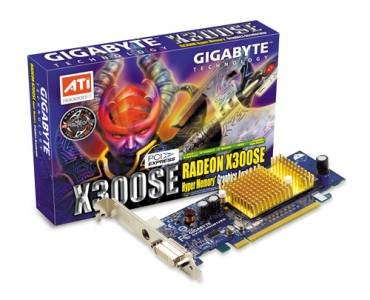 GIGABYTE GV-RX30HM128D (ATI RadeonTM X300, 128MB, 64 bit, GDDR, PCI Express x16)