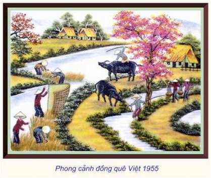 Phong cảnh đồng quê Việt 1955
