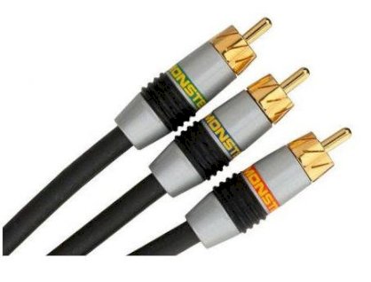 Monster Video 3 High-Resolution Component Video Cable đầu mạ vàng 24K- 1m