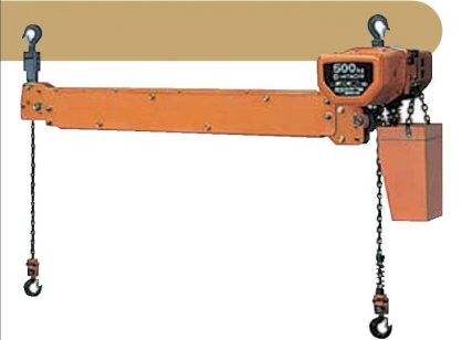 Twin hook type electric chain hoist