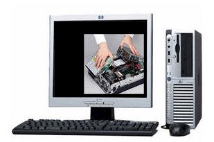 Máy tính Desktop HP DX2300 (RV798AV) (Intel Pentium 641 (3.2Ghz, 2MB cache), 256MB DDRam2, 80GB SATA, HP 17" CRT) PC Dos