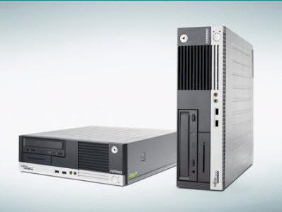 Máy tính Desktop Fujitsu Esprimo E5905 (Intel Pentium 4 631(3GHz, 2MB L2 Cache, 800MHz FSB), 512MB DDR 400MHz, 80GB SATA HDD, Fujitsu 17" CRT) Windows XP Professional