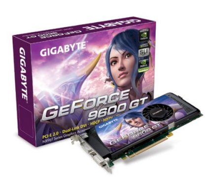 Gigabyte GV-NX96T512H-B (NVIDIA GeForce 9600 GT, 512MB, 256-bit, GDDR3, PCI Express 2.0 x16)