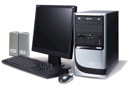 Máy tính Desktop Acer Aspire T680 (Intel Celeron D336/2.8GHz/ Cache 256KB/ 533Mhz )/Intel 915GV/256MB DDR2-533Mhz/HDD 80GB SATA/ 15"CRTmonitor) Linux