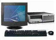 Máy tính Desktop HP Compaq DX7200 (Intel Dual D945 (3.4Ghz, 2x2MB cache), 256MB DDRam2, 40GB SATA, Monitor 15" HP CRT) Windows XP Pro