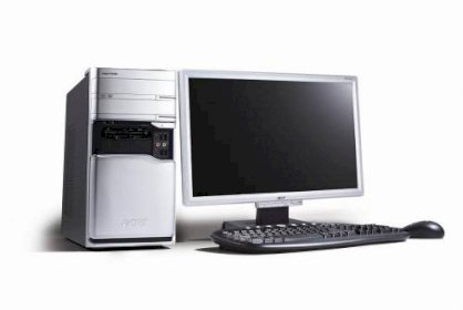 Máy tính Desktop Acer Aspire L3600 (PT.SA90C.005), Intel Pentium Dual Core E2180(2.0GHz, 1MB L2 cache, 800MHz FSB), 1GB DDR2 667MHz, 160GB SATA HDD, Linux