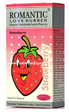 Condoms Romantic Strawberry x12