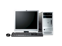 Máy tính Desktop HP-Compaq Dx2300 GY590PA , Dual Core E2160 (1.8GHz, 1 MB L2 cache, 800FSB),intel 946GZ Express Chipset,512MB DDR2 ,80GB HDD, Free DOS, CRT 17inch