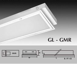 Máng Đèn Tán Quang Chụp Mica GMR Loại Âm Trần Chụp Mica GL- GMR 4364