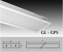 Máng Đèn Tán Quang Chụp Mica GPS Loại Gắn Nổi GL- GPS 3185