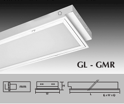 Máng Đèn Tán Quang Chụp Mica GMR Loại Âm Trần Chụp Mica GL- GMR 1364