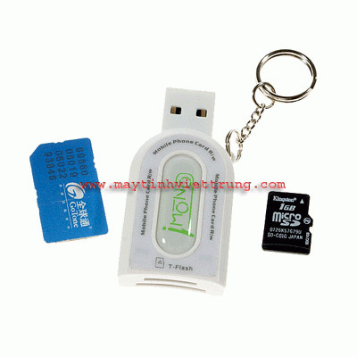 SIM + M2 USB Card Reader (White)