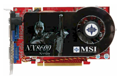 MSI NX8600GT Twin Turbo (NDIVIA GeForce 8600 GT, 256MB, 128-bit, GDDR3, PCI Express x16) 