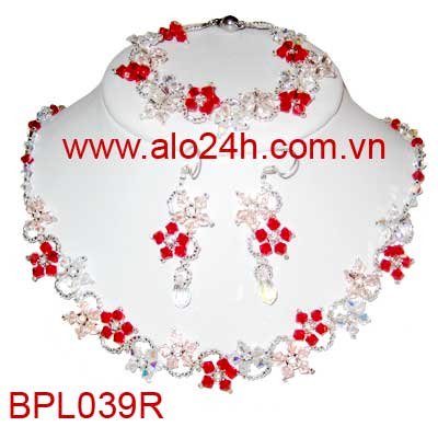 BPL039R - Bộ trang sức pha lê Swarovski Áo