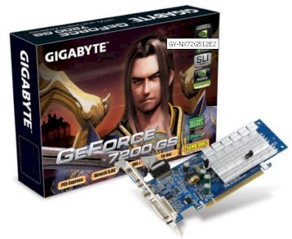 GIGABYTE GV-NX72G512E2 256MB GDDR2 ( NVIDIA GeForce 7200 GS , 256MB , 64-bit, GDDR2 , PCI Express x16 )