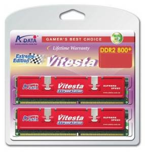 Adata Vitesta X series - DDR2 - 1GB (2x512MB) - bus 800MHz - PC2 6400 kit