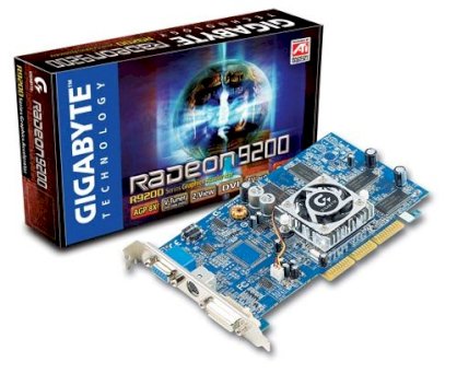 GIGABYTE GV-R92128DH (ATI Radeon 9200, 128MB DDR, 128 bit, AGP 8X) 
