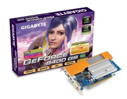 GIGABYTE GV-NX84S256HP (NVIDIA GeForce 8400GS, 256MB GDDR2, 64 bit, PCI Express 2.0 x16)