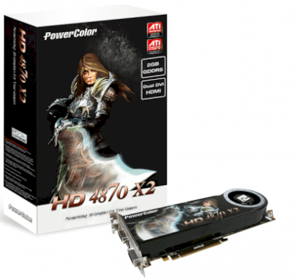 PowerColor HD 4870X2 (ATI Radeon HD 4870, 2GB, 256bit x2, GDDR5, PCI Express x16) 