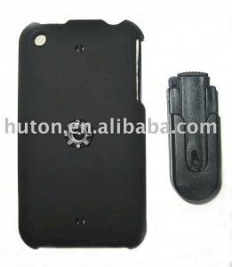 For iPhone 3G crystal case in leather feel