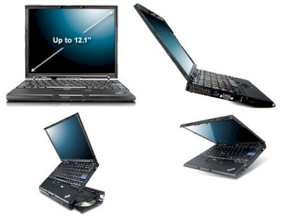 Lenovo Thinkpad X61 (Intel Core 2 Duo T7250 2.0GHz, 1GB RAM, 80GB HDD, VGA Intel GMA X3100, 12.1 inch, PC DOS)