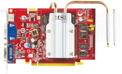 MSI NX8600GT-TD512EZ/D2 (NDIVIA GeForce 8600 GT, 512MB, 128-bit, GDDR2, PCI Express x16) 