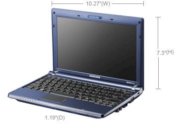 Samsung NC10-14GB (Intel Atom N270 1.6Ghz, 1GB RAM, 160GB HDD, VGA Intel GMA 950, 10.2 inch, Windows XP Home)